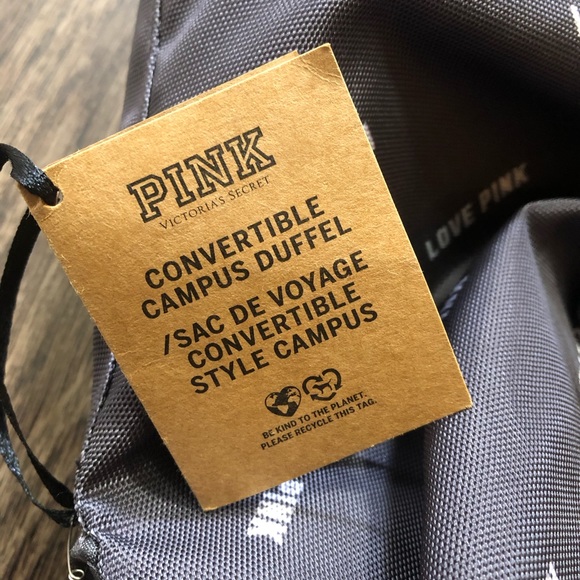 PINK Convertible Campus Duffle/Backpack - Picture 12 of 16